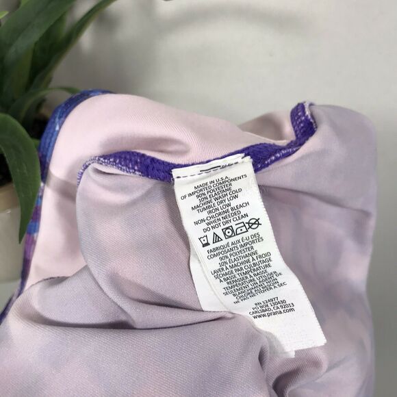 Prana Roxanne‎ Capri Leggings Purple Supernova Fractal Womens Size M Gusset - Picture 8 of 11
